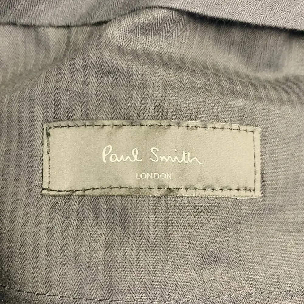 PAUL SMITH Size 38 Burgundy Mauve Cotton Blend Single Breasted Slim Fit Suit